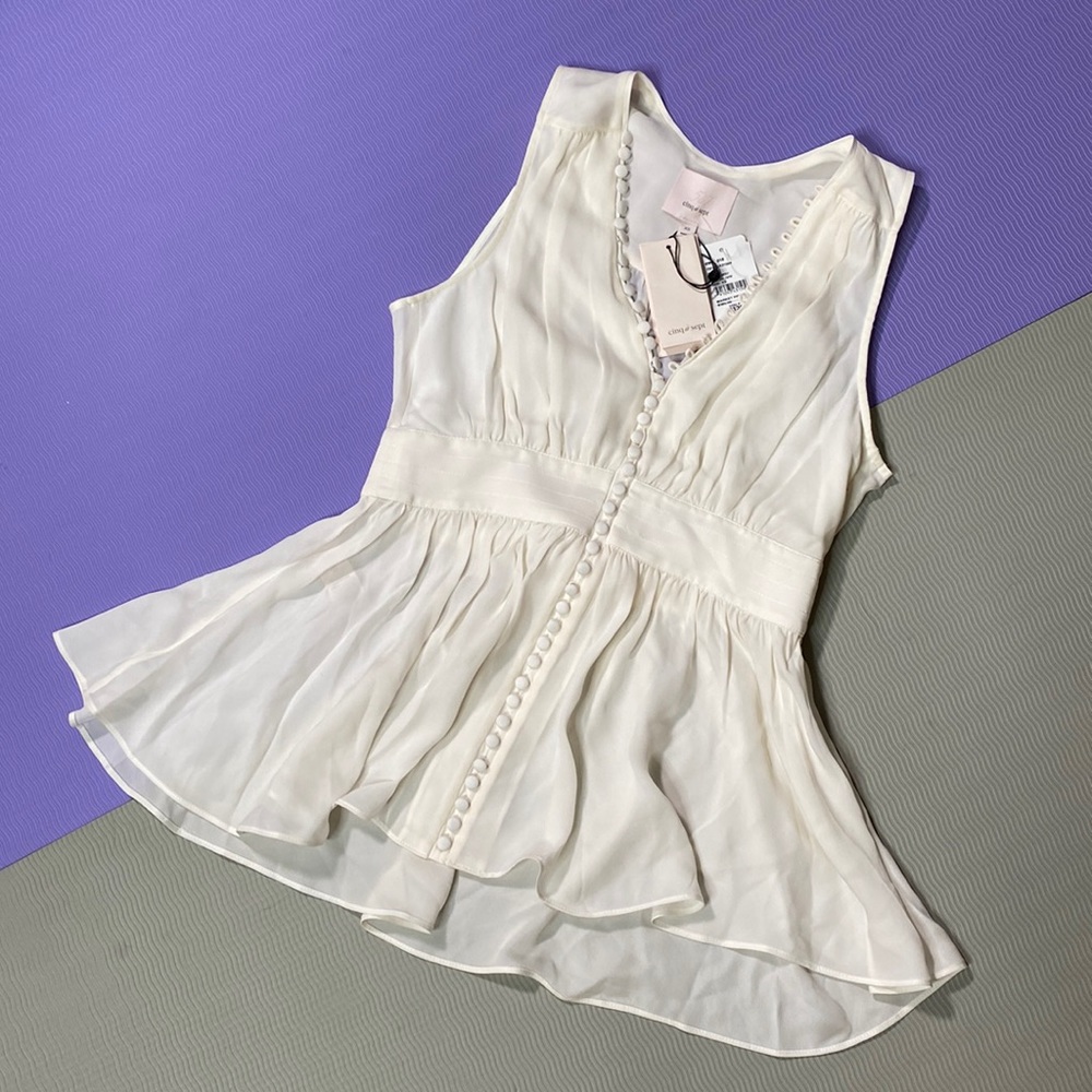 Clinqasept Bridgit Top ivory